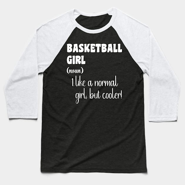 Basketball Girl Baseball T-Shirt by Xtian Dela ✅